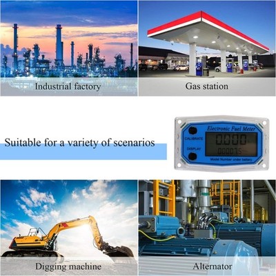 Gas Fuel Flowmeter Digital for Turbine Flow Meter Display Chip Digital LCD Displ