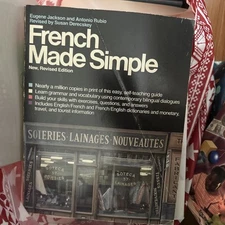 FRENCH MADE SIMPLE REVISED EDITION By Eugene Jackson *Excellent Condition*