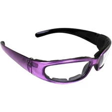 Pacific Coast Sunglasses Rally Motorcycle Sunglasses Purple Frame Clear Lens