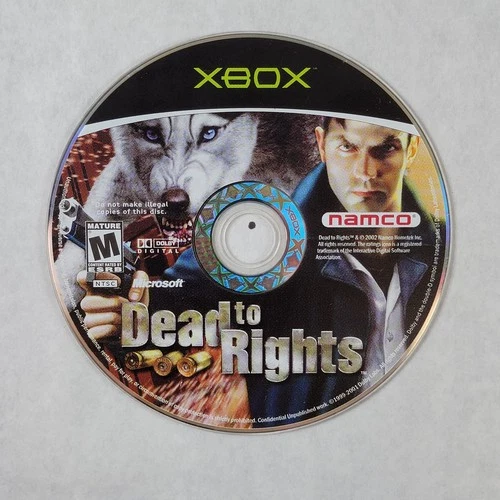 Dead To Rights - Loose Microsoft Original Xbox Disc