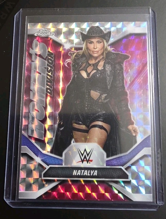 NATALYA 2026 TOPPS CHROME WWE GEOMETRIC SP #WDV-3 FREE USA SHIP