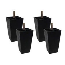 Quluxe Sofa Legs, 4.5 Inch Plastic Couch Legs Replacement Furniture Legs, Squ...