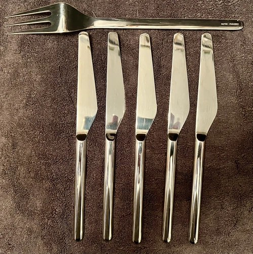 Christofle Recto Verso ステンレススチール 5 PC。 4 Plusエクストラ2のサービス - 画像11/21