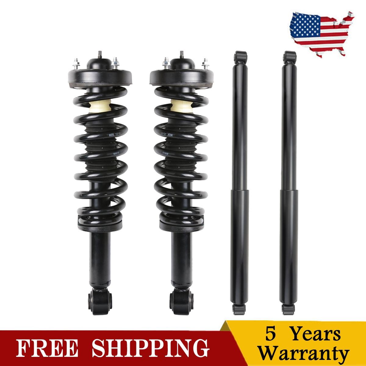Front Rear Complete Struts & Springs Shocks For 2009-2012 2013 Ford F-150 4WD