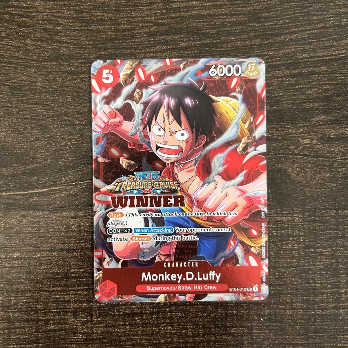 Monkey.D.Luffy ST01-012 One Piece Promotion Cards for sale | eBay