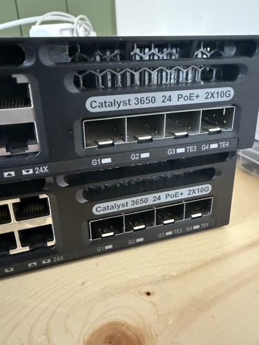 CISCO WS-C3650-24PD-L 24 Ports Network Switch Catalyst 3650 24 PoE+ 2x10G, WORKS