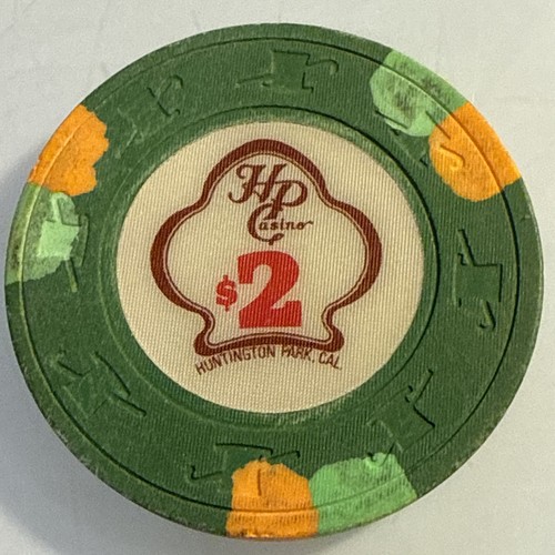 HUNTINGTON PARK CASINO HP $2 CASINO CHIP CALIFORNIA COMBINE SHIPPING