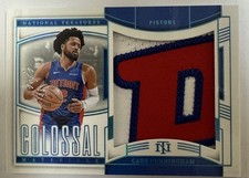 2024 National Treasures Colossal Super Prime Cade Cunningham game worn PATCH 1/1