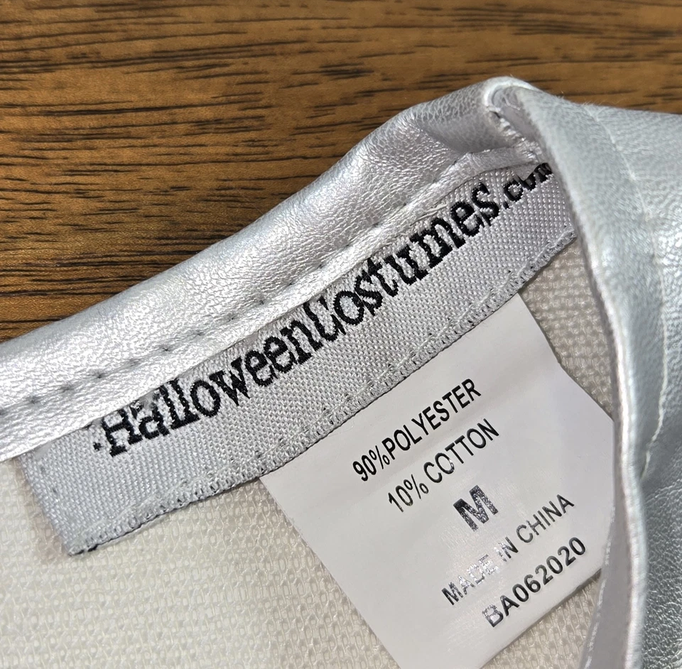 Disfraz de caballero guerrero negro/plateado metálico para niñas talla mediana - Foto 4 de 4