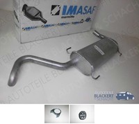 Imasaf ESD Auspuff Endtopf +Anbausatz für Citroen + Fiat + Peugeot Diesel 3.0