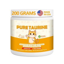 Pure Taurine Cats Taurine Powder Supplement Kitty Vitality Immune Health 200 Gra