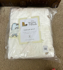 Pottery Barn Kids Disney Winnie the Pooh Toddler Bed Quilt Cotton Fair Trade