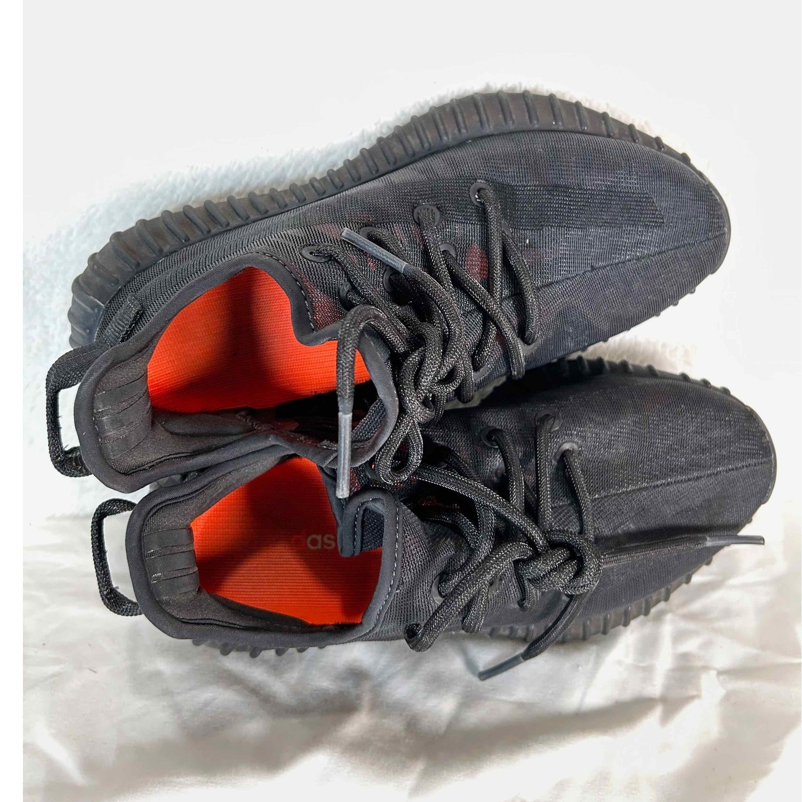 Adidas Yeezy Boost 350 V2 Originals Black Sneakers GX3791 Unisex Size 4.5 in Box thumbnail 10