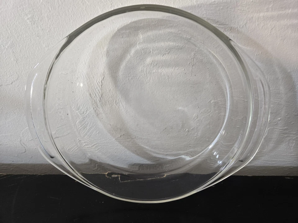 Plat À Fond Ronde PYREX ORIGINAL F-3, 8 3/4" Fabriqué Aux État-Unis - Photo 4/4