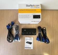 StarTech SV411K Conmutador KVM PS/2 VGA 4 Puertos Switch C/Cables Incluidos