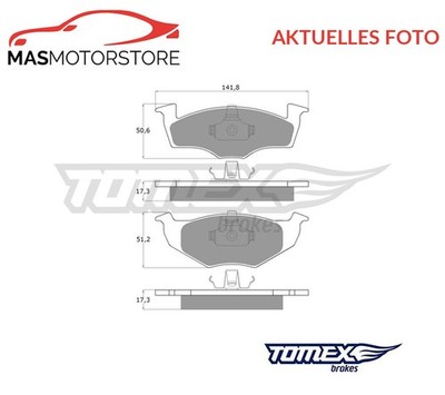 SATZ BREMSBELÄGE BREMSKLÖTZE VORNE TOMEX BRAKES TX 10-85 P NEU OE QUALITÄT