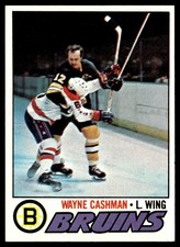 1977-78 Topps Hockey Card Wayne Cashman Boston Bruins #234 NM