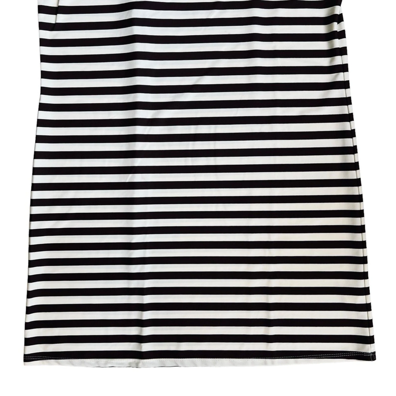 VETEMENTS Abito donna Jude Connally taglia M marrone panna righe girocollo Ella manica corta