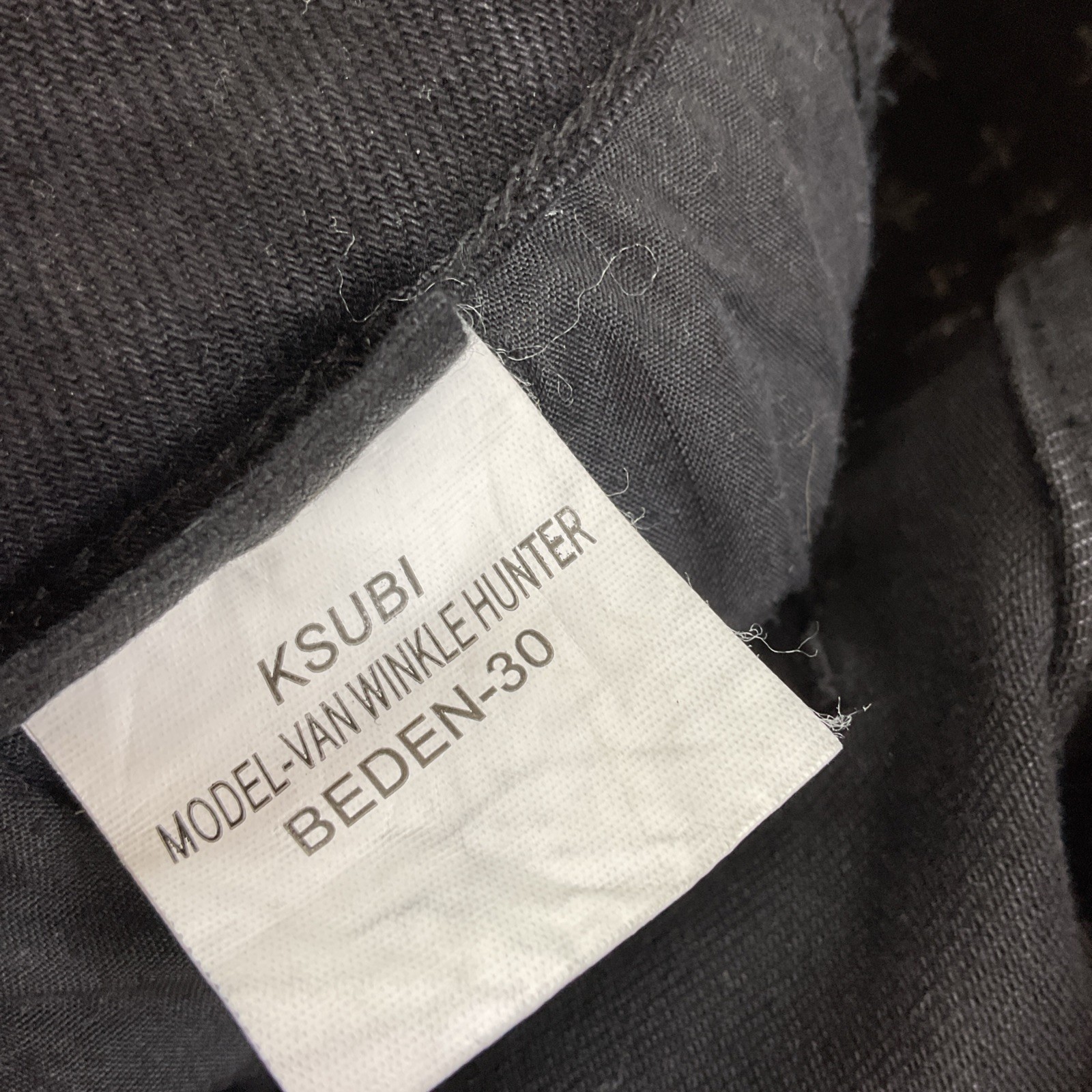 Ksubi Jeans Black Van Winkle Hunter Beden Skinny Button Fly Distressed Men Sz 30 thumbnail 3