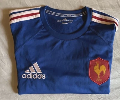 ADIDAS MAILLLOT DE RUGBY FRANCE VINTAGE - Photo 1/4