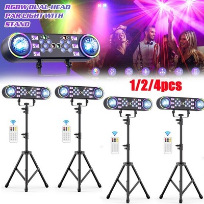 7in1 Party Lights Set w/Stand&Bag RGBW UV Laser Disco Stage Light Magic Ball DMX