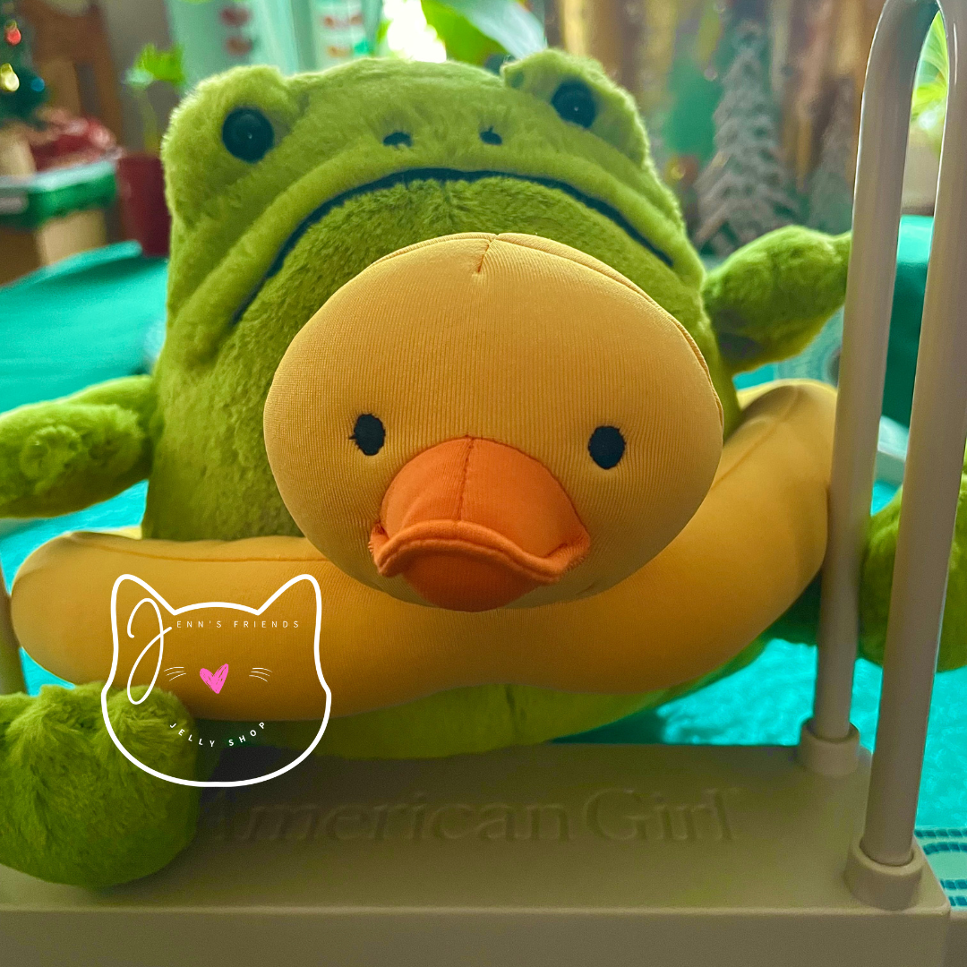 AUTHENTIC Jellycat RICKY RAIN FROG RUBBER RING New BNWT RARE Soft