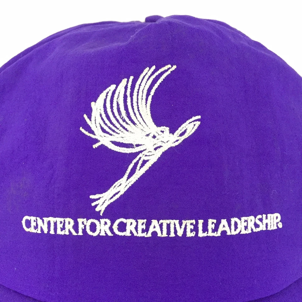 Vtg Center For Creative Leadership Hat Neon Nylon Made USA Snapback Baseball Cap - Imagem 2 de 4