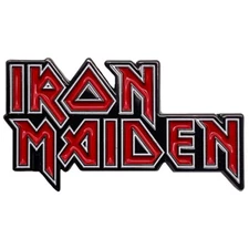 Embossed Enamel Lapel Pin Badge - Iron Maiden Logo Icon NEW