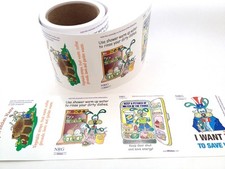 Fun Kitchen Vinyl Cling - WATER  ENERGY Characters Roll of 100