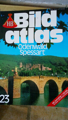 HB BILD ATLAS NR. 23 - ODENWALD SPESSART - 1980 in DEUTSCH - TOURISTIK 