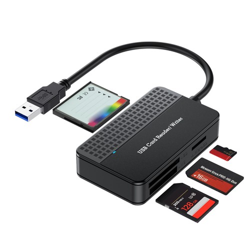 USB 3.0 4 in 1 Hub Adapter Multi Slot Memory Card Reader For SD/SDHC/SDXC - Picture 7 of 13