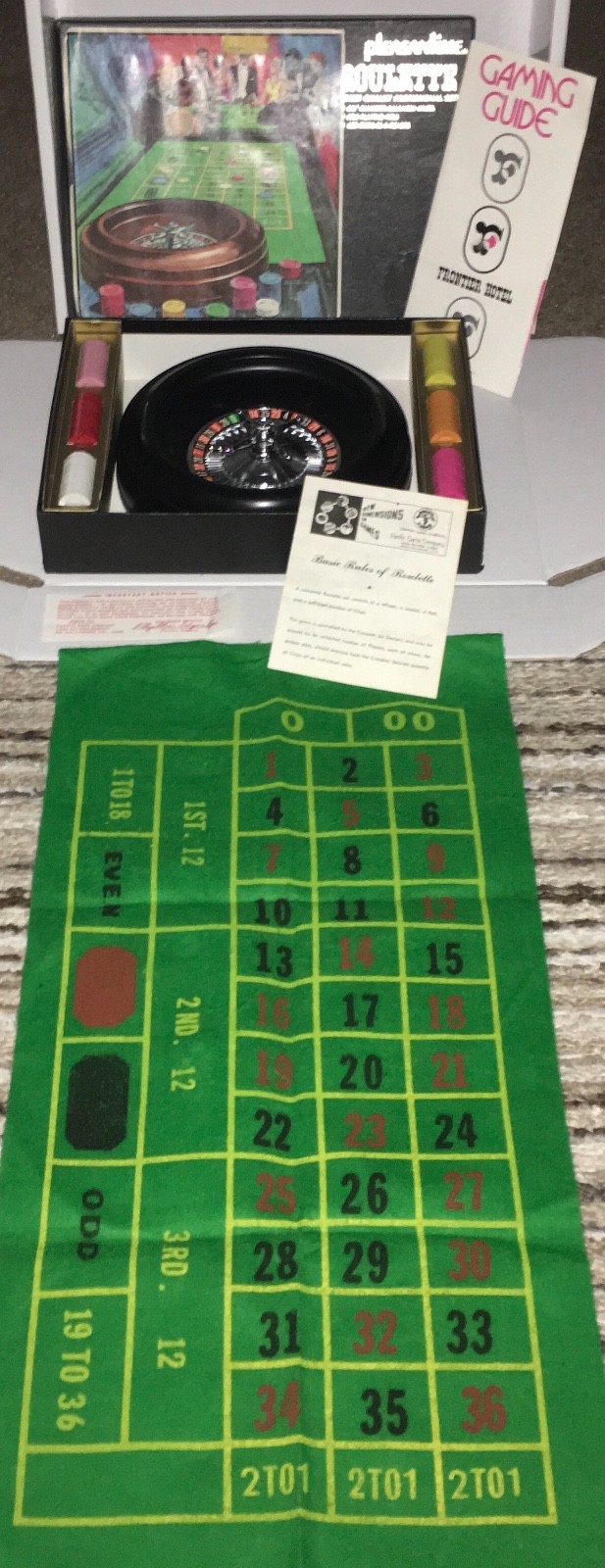 Pleasantime Roulette Game Casino Chips Gamble Vegas Frontier Hotel