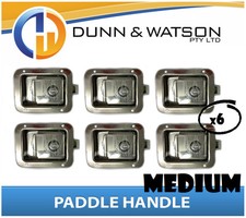 Medium Paddle Handle (Lock, Latch) x6 Camper Trailer, Caravan Toolbox, Motorhome