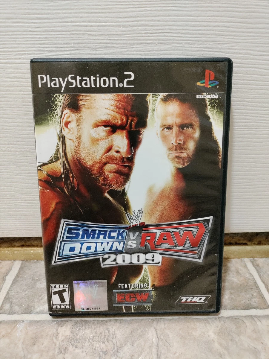PlayStation 2 Smackdown Vs Raw 2009 Wrestling Triple H Shawn