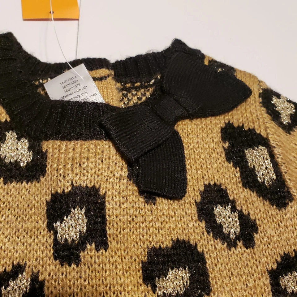 Gymboree Suéter Vestido 2T Animal Print Manga Corta Foto 2 de 4