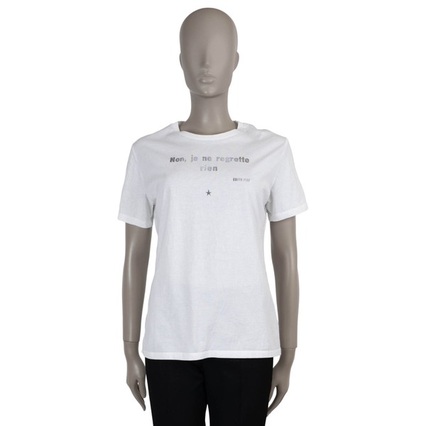 1952 authentisches CHRISTIAN DIOR weiß 2023 NON, JE NE REGRETTE RIEN T-Shirt Shirt M