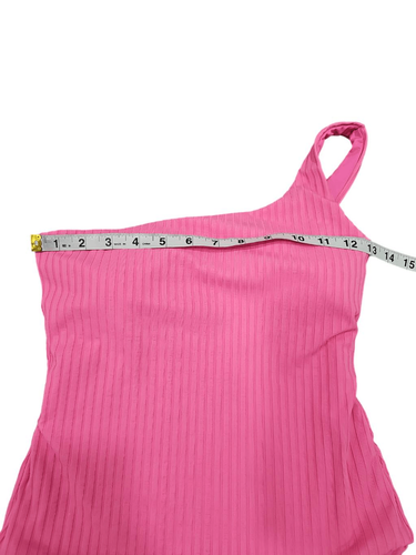 NWOT MELISSA ODABASH Palermo one-shoulder ribbed swimsuit Sz 6 - Picture 5 of 6
