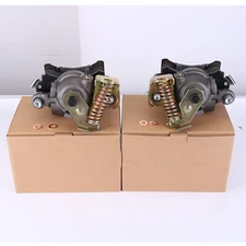 GM Metric Rear Brake Calipers Emergency Single Piston Loaded Pair For Cadillac