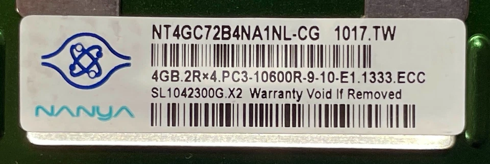 HP LOT 6x 4GB =24GB DDR3-1333MHz PC3-10600R 500203-061 500658-B21 501534-001 RAM - Image 3 of 4