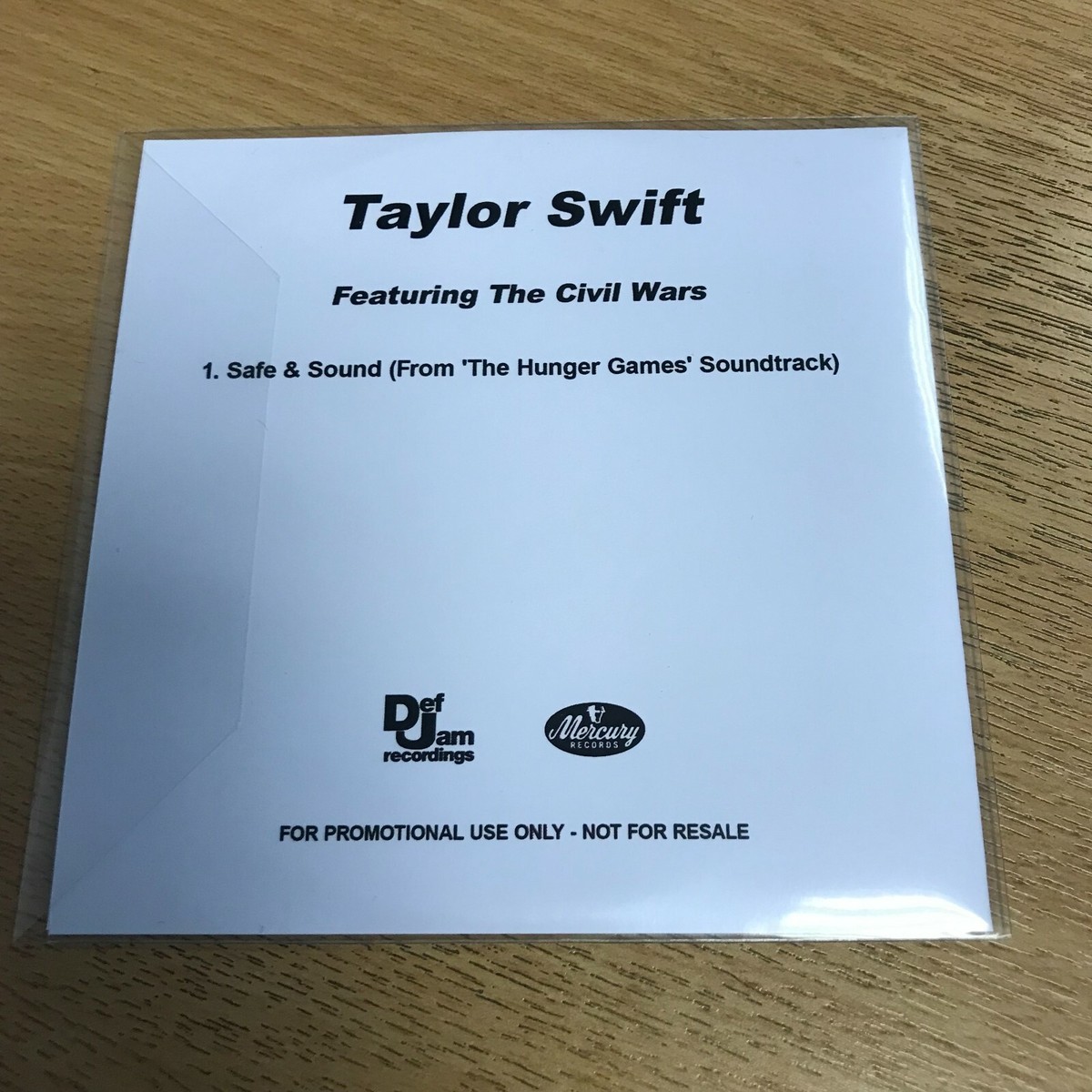 TAYLOR SWIFT FT CIVIL WARS - SAFE & SOUND - 1MIX DEF JAM / MERCURY