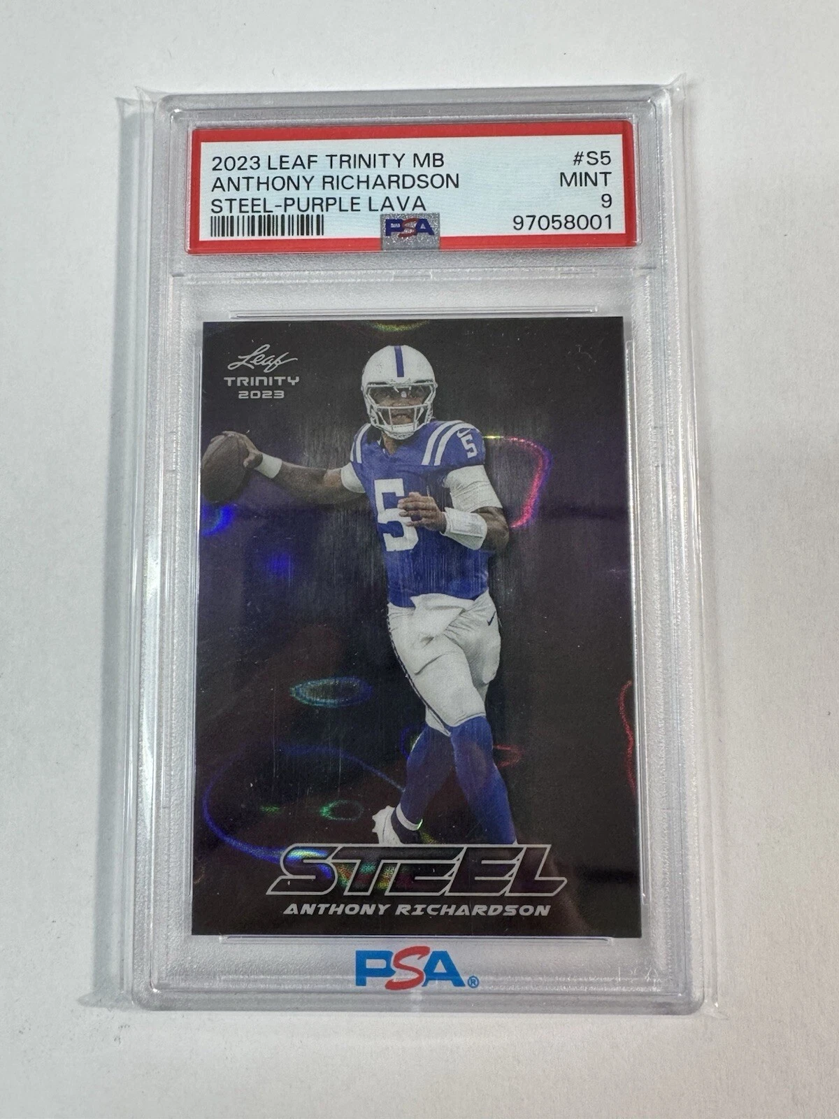 Anthony Richardson Leaf Trinity Mega Box Steel #S5 Purple Lava