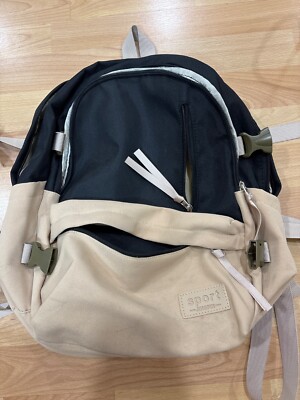 Fashionable solid color multi compartment large capacity suitable for men/women 