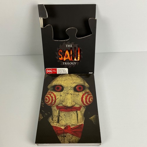 The Saw Trilogy DVD Box Set 3 Discs Region 4 Horror VGC Collectors Edition - Picture 3 of 10
