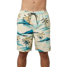 ONEILL MENS CABANA VOLLEY BOARD SHORTS 18" SIZE LARGE 39.50