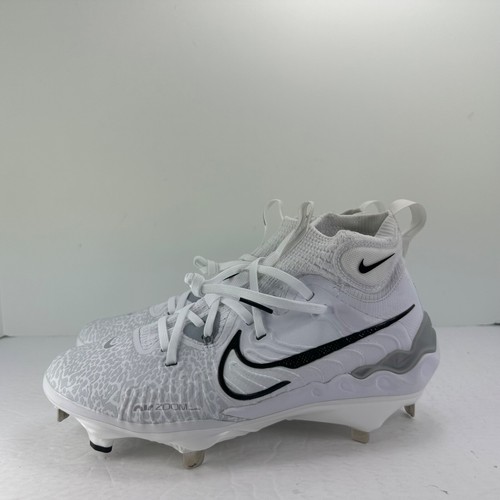 Scarpe da baseball Nike Alpha Huarache NXT in metallo bianco DJ6517-100 da uomo taglia 7 NUOVE - Foto 7 di 11