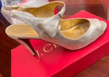 J.Crew gold shoes heels size 8 wedding party In box dust bag. Free US Shipping 