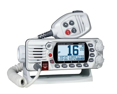 Standard Horizon VHF Marine Boot Radio Festmontage Eclipse Klasse D DSC NOAA 25W - Bild 1 von 4