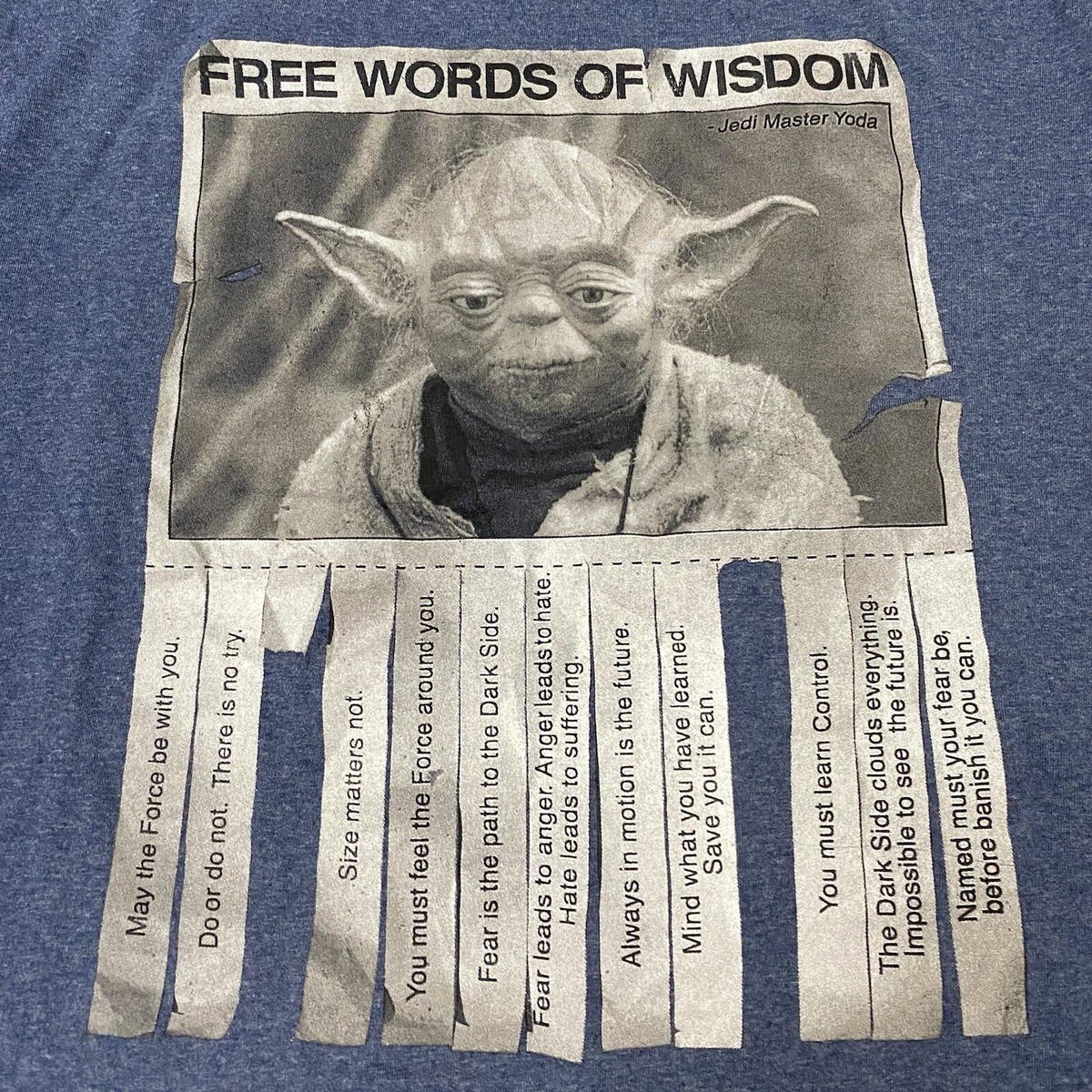 star wars men's words of wisdom t shirt