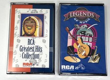 LOT OF 2 RCA 1993-'94 GREATEST HITS /LEGENDS OF MUSIC CASSETTE TAPES - SEALED