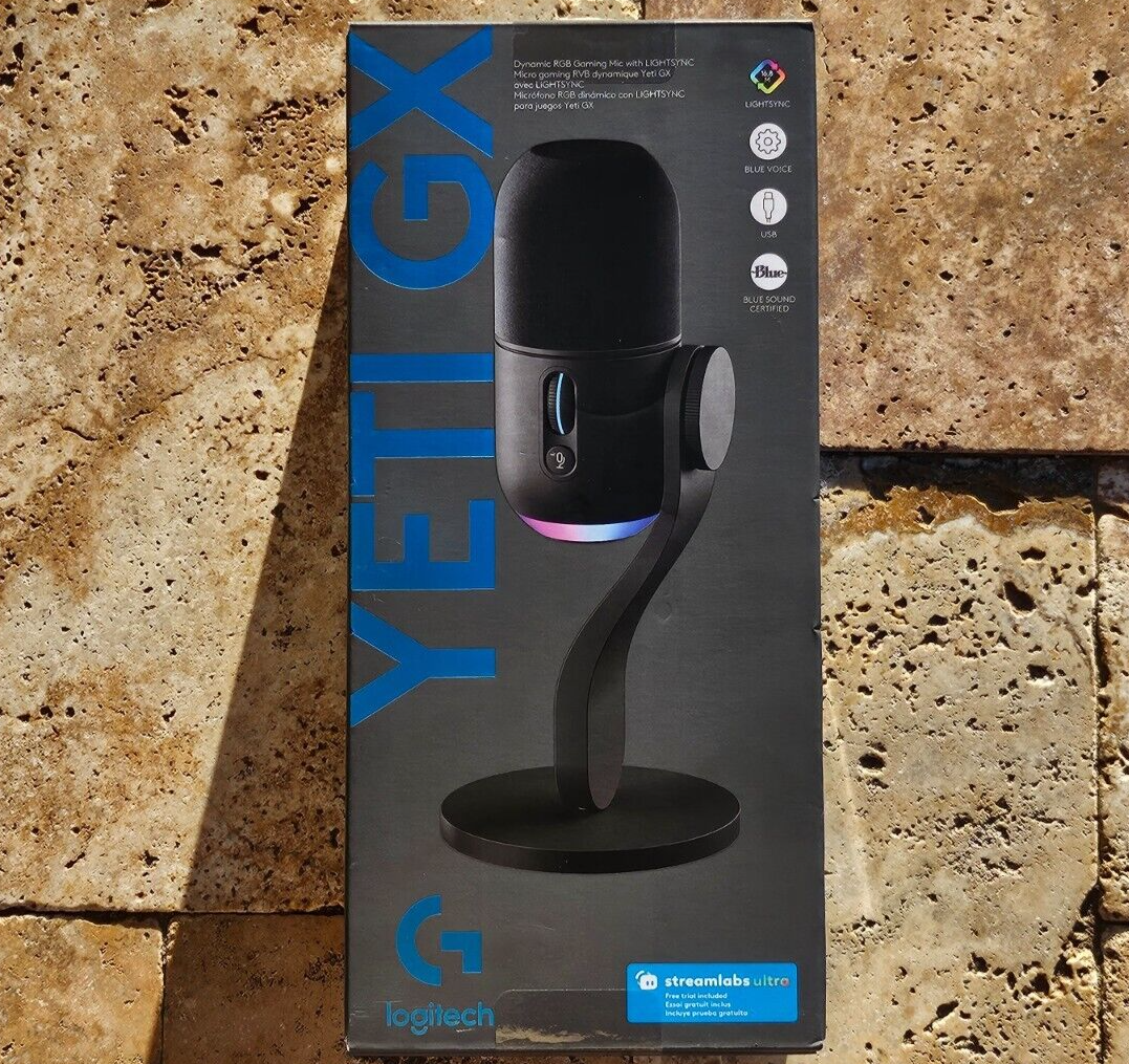 🌟🎈 Logitech YETI GX Dynamic RGB Gaming Mic with LIGHTSYNC 988